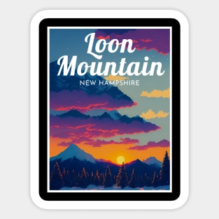 Loon Mountain New Hampshire United States ski Sticker